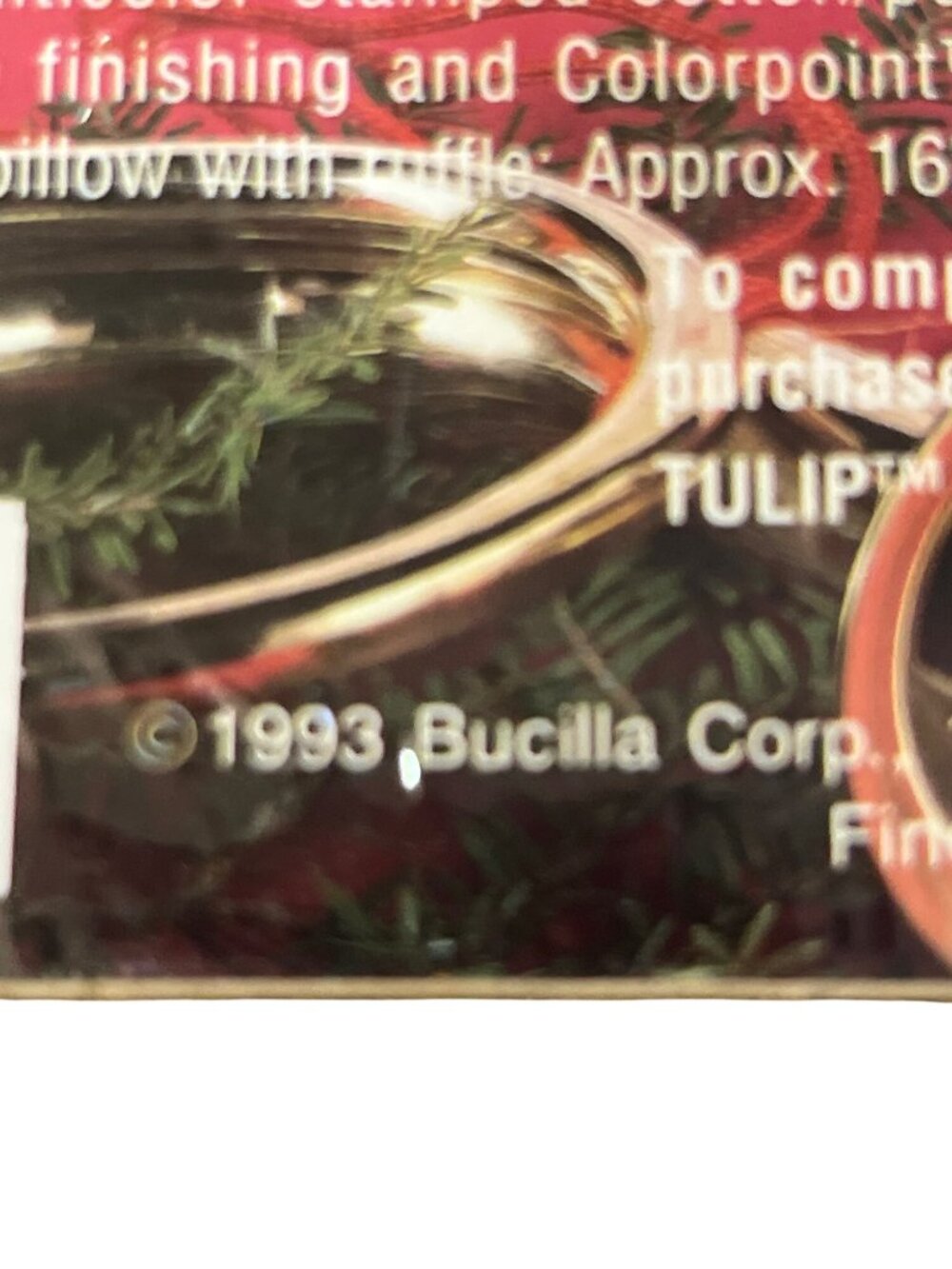 Vintage Bucilla Noel Pillow Kit 1993 ColorPoint Paintstitch NEW - Picture 6 of 9